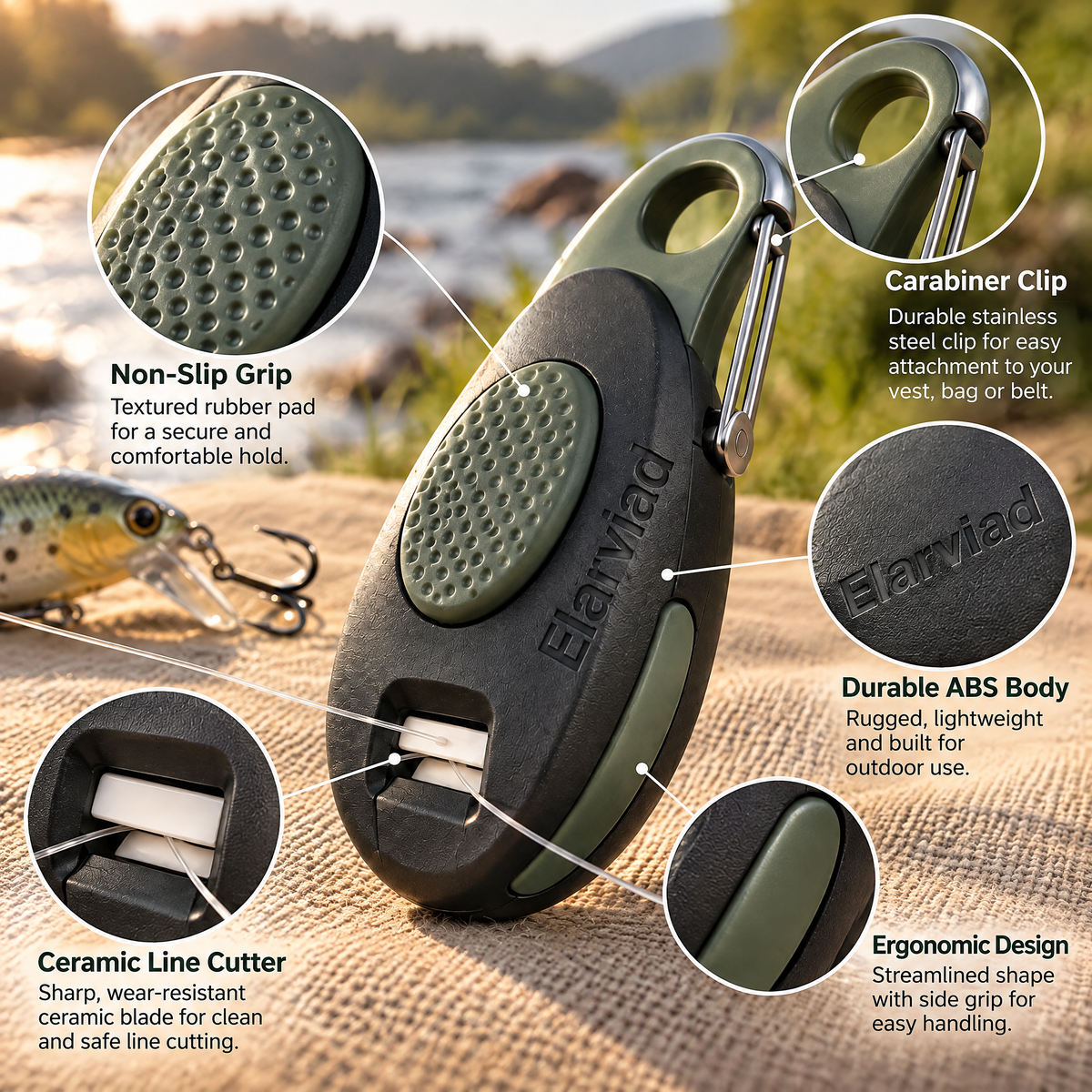 Nnovirensx™ Compact Line Cutter Clip