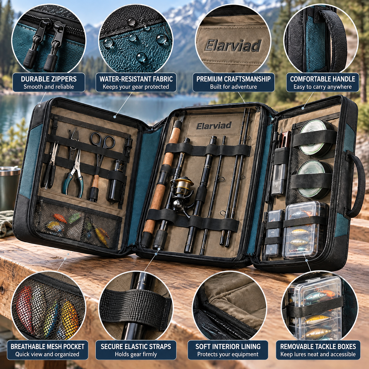 Nnovirensx™ Foldable Fishing Gear Case