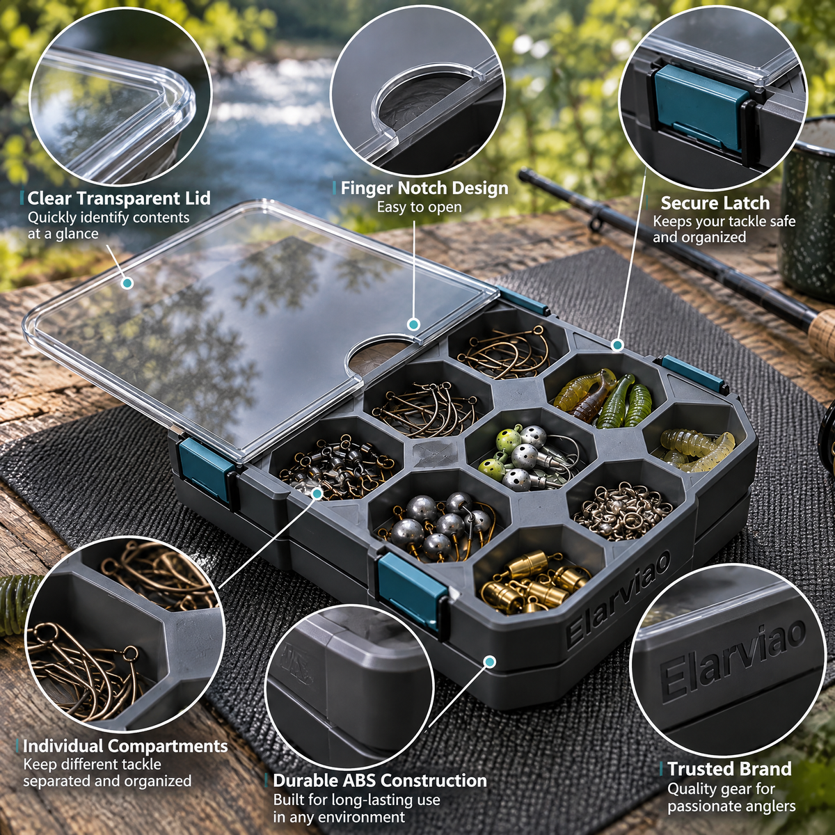 Nnovirensx™ Hook & Jig Organizer Tray